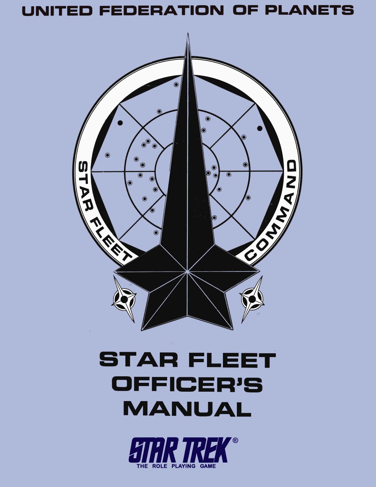 FASA STAR TREK Star Fleet Officer's Manual